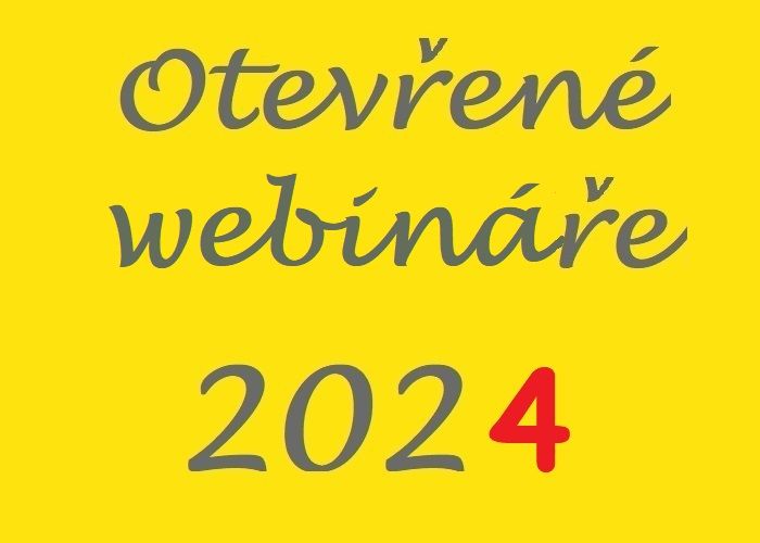 Otevřené webináře na rok 2024